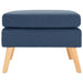 Taburet, albastru, material textil - WALTI WALTI
