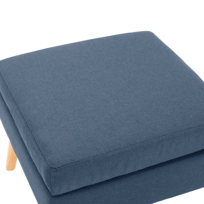 Taburet, albastru, material textil - WALTI WALTI