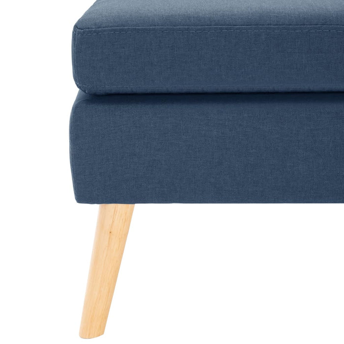 Taburet, albastru, material textil - WALTI WALTI