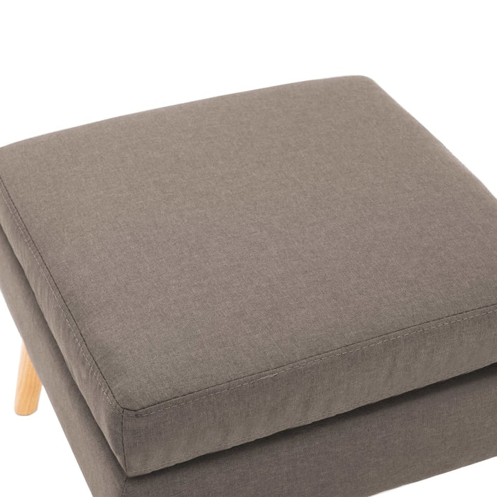 Taburet, gri taupe, material textil - WALTI WALTI