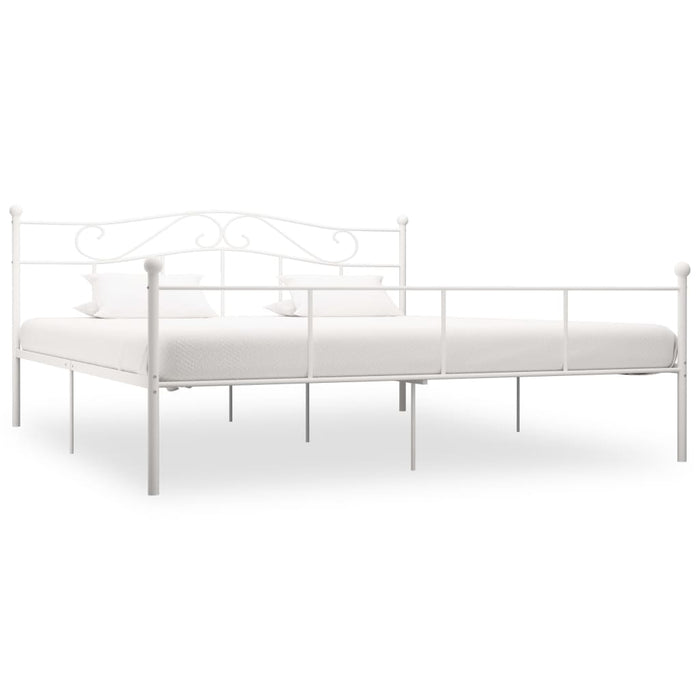 Cadru de pat, alb, 200 x 200 cm, metal - WALTI WALTI