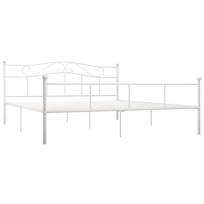 Cadru de pat, alb, 200 x 200 cm, metal - WALTI WALTI