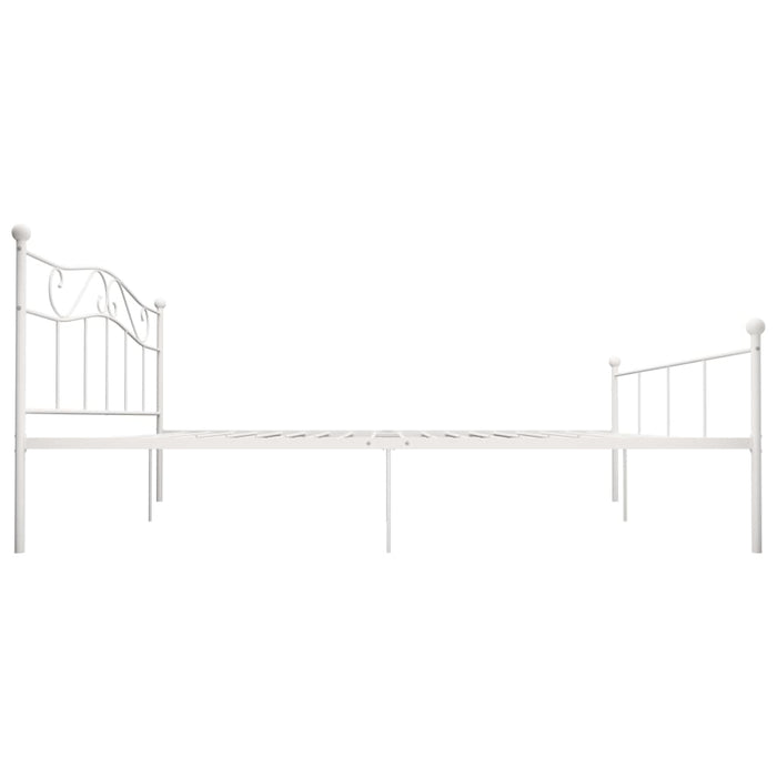 Cadru de pat, alb, 200 x 200 cm, metal - WALTI WALTI