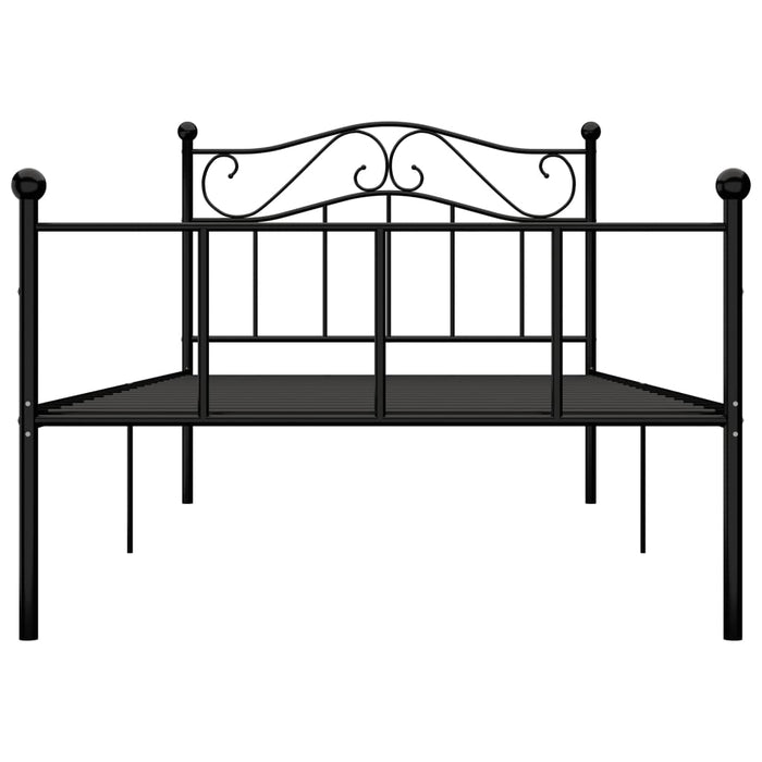 Cadru de pat, negru, 90 x 200 cm, metal - WALTI WALTI