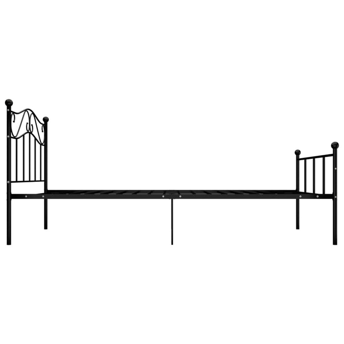 Cadru de pat, negru, 90 x 200 cm, metal - WALTI WALTI