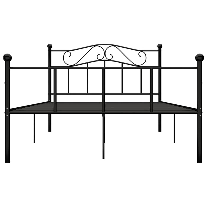 Cadru de pat, negru, 120 x 200 cm, metal - WALTI WALTI