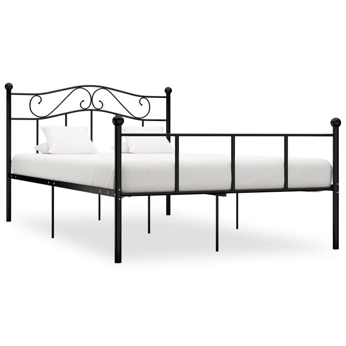 Cadru de pat, negru, 160 x 200 cm, metal WALTI