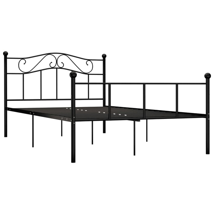 Cadru de pat, negru, 160 x 200 cm, metal WALTI