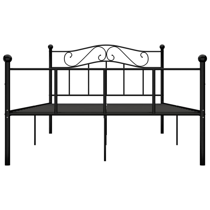 Cadru de pat, negru, 160 x 200 cm, metal WALTI
