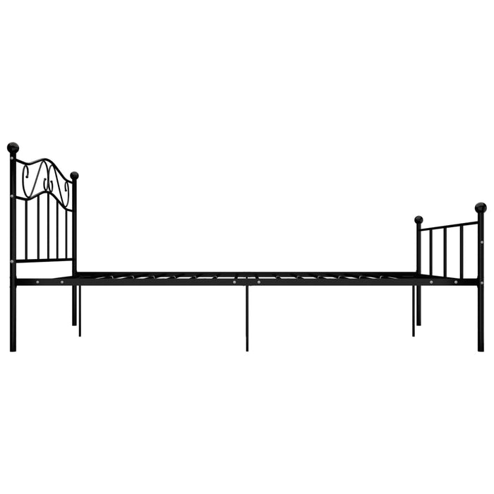 Cadru de pat, negru, 160 x 200 cm, metal WALTI