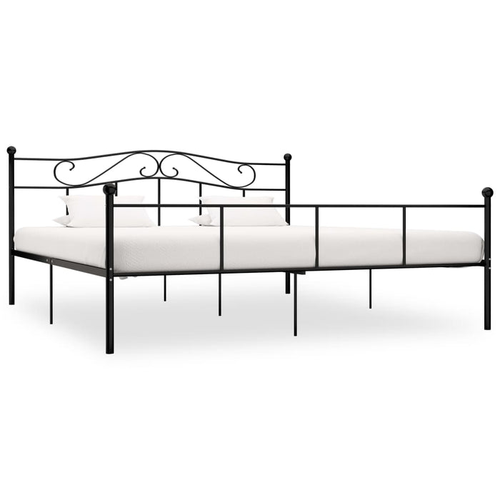Cadru de pat, negru, 180 x 200 cm, metal WALTI