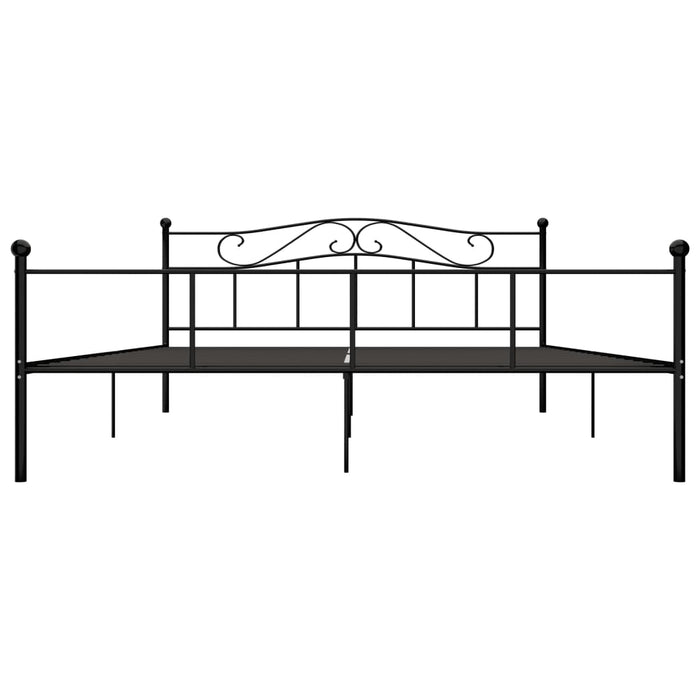 Cadru de pat, negru, 180 x 200 cm, metal WALTI