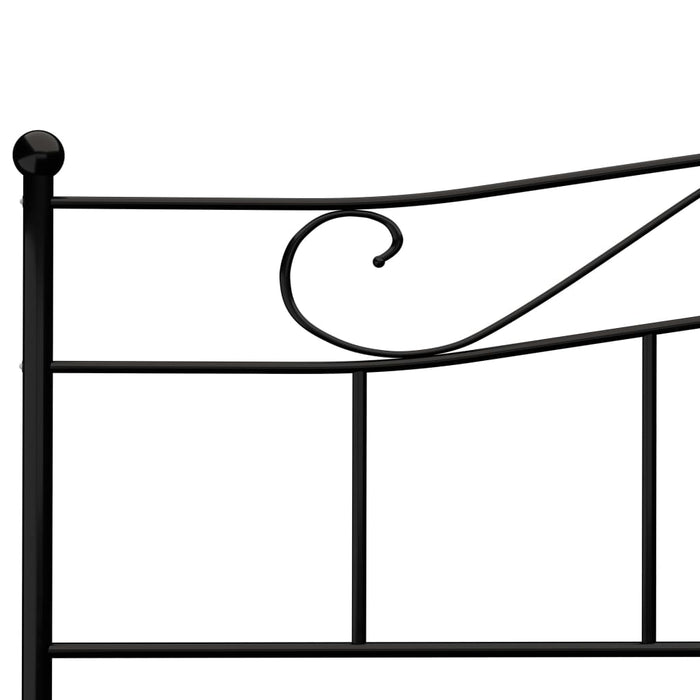 Cadru de pat, negru, 180 x 200 cm, metal WALTI