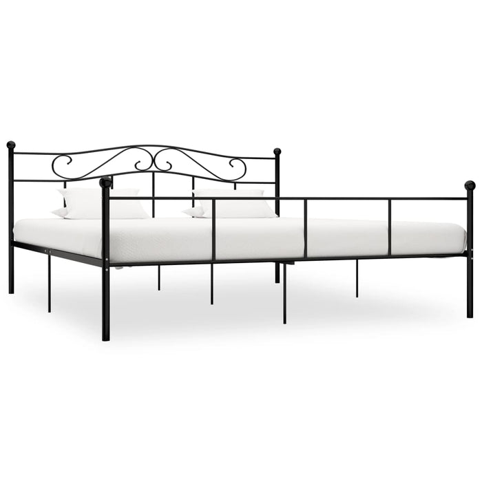 Cadru de pat, negru, 200 x 200 cm, metal - WALTI WALTI