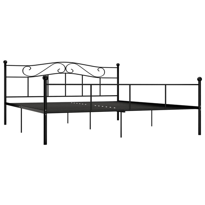 Cadru de pat, negru, 200 x 200 cm, metal - WALTI WALTI