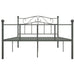 Cadru de pat, gri, 160 x 200 cm, metal - WALTI WALTI