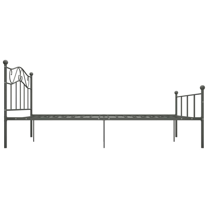 Cadru de pat, gri, 160 x 200 cm, metal - WALTI WALTI
