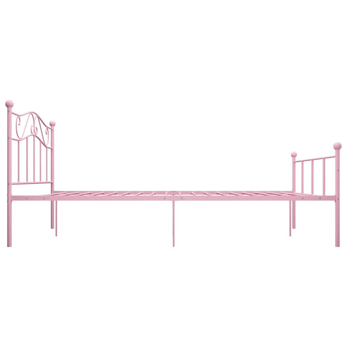 Cadru de pat, roz, 120 x 200 cm, metal WALTI