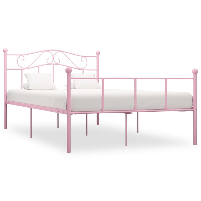 Cadru de pat, roz, 140 x 200 cm, metal - WALTI WALTI