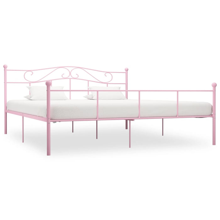 Cadru de pat, roz, 180 x 200 cm, metal - WALTI WALTI