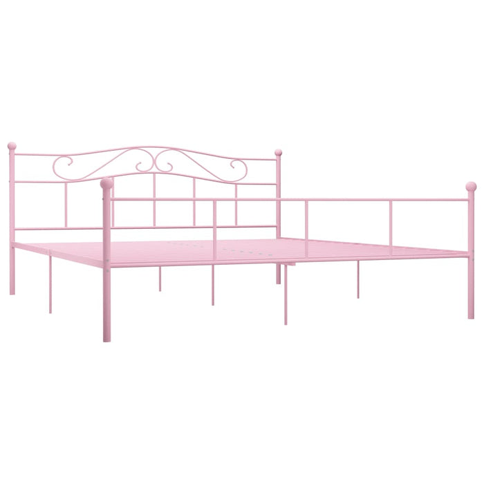 Cadru de pat, roz, 180 x 200 cm, metal - WALTI WALTI