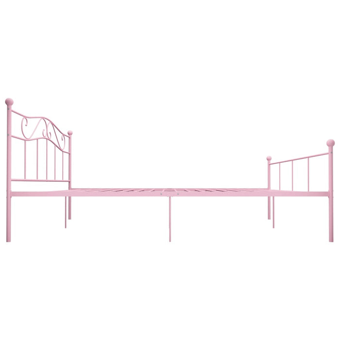 Cadru de pat, roz, 180 x 200 cm, metal - WALTI WALTI