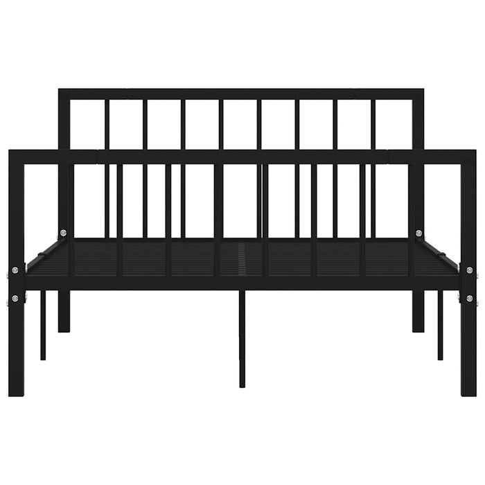 Cadru de pat, negru, 120 x 200 cm, metal WALTI
