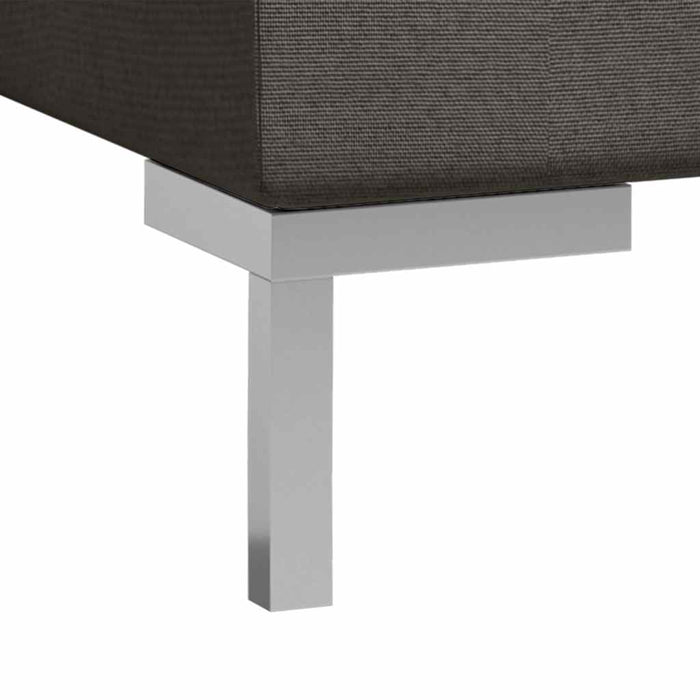 Set de canapele, 3 piese, gri taupe, material textil WALTI