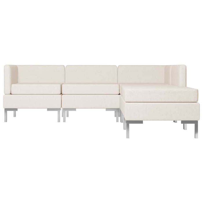 Set canapea, 5 piese, crem, textil WALTI