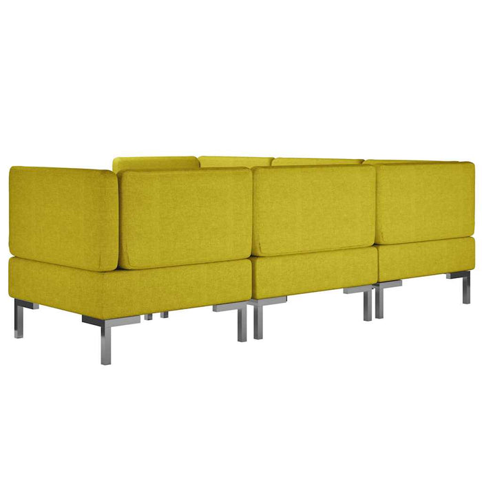 Set de canapele, 6 piese, galben, material textil WALTI