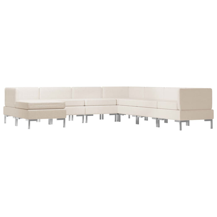 Set canapea, 8 piese, crem, material textil WALTI