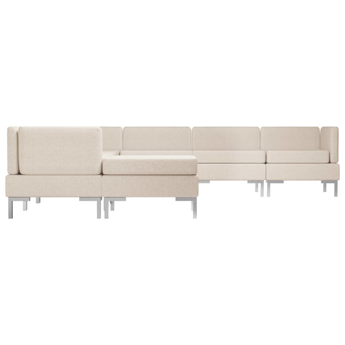 Set canapea, 8 piese, crem, material textil WALTI