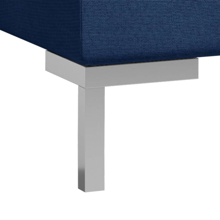 Set de canapele, 9 piese, albastru, material textil WALTI