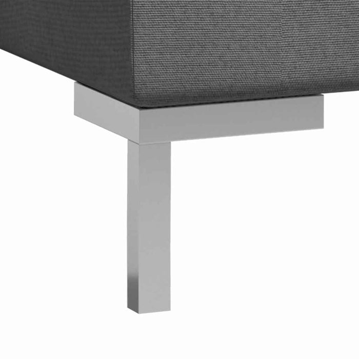 Set canapea, 9 piese, gri închis, material textil WALTI