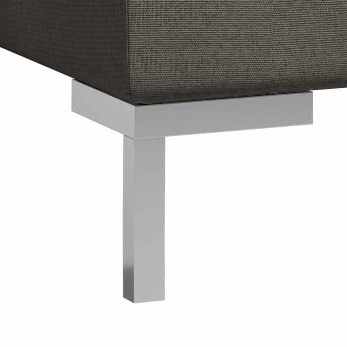 Set de canapele, 10 piese, gri taupe, material textil WALTI