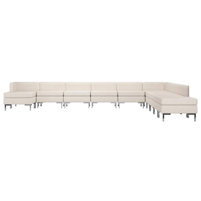Set canapea, 11 piese, crem, textil WALTI