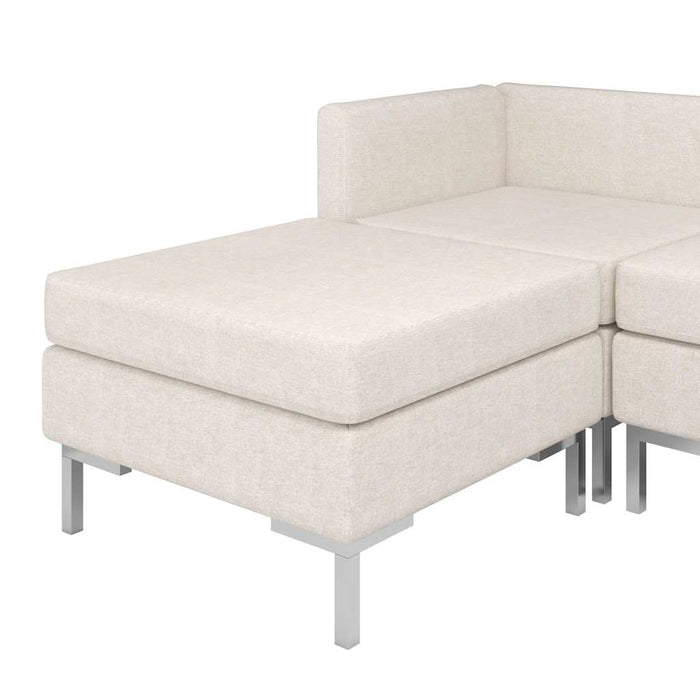 Set canapea, 11 piese, crem, textil WALTI