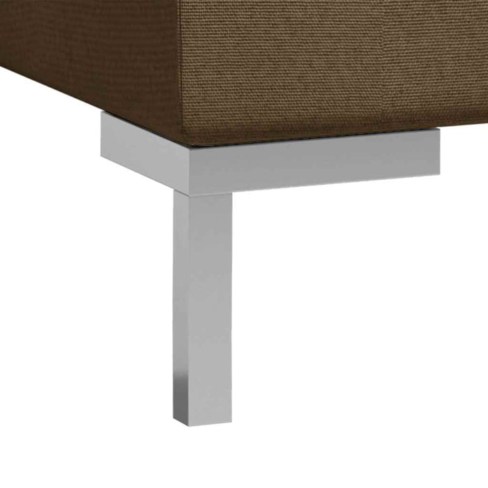 Set de canapele, 11 piese, maro, material textil WALTI
