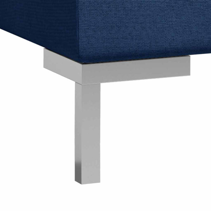 Set de canapele, 11 piese, albastru, material textil WALTI