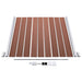 Set panouri gard, 2 pătrate + 1 oblic, maro, 446x186 cm, WPC - WALTI WALTI