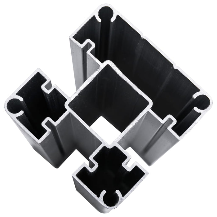 Set panouri gard, 2 pătrate + 1 oblic, maro, 446x186 cm, WPC - WALTI WALTI