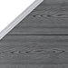Set panouri gard, 2 pătrate + 1 oblic, gri, 446 x 186 cm, WPC - WALTI WALTI