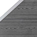 Set panouri gard, 3 pătrate + 1 oblic, gri, 619x186 cm, WPC - WALTI WALTI