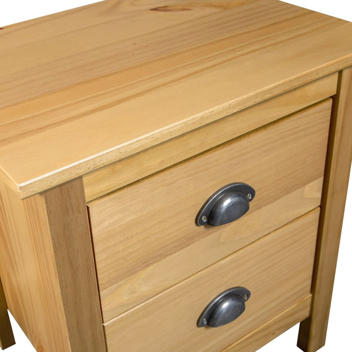 Noptiere Hill, 2 buc., 46x35x49,5 cm, lemn masiv de pin - WALTI WALTI