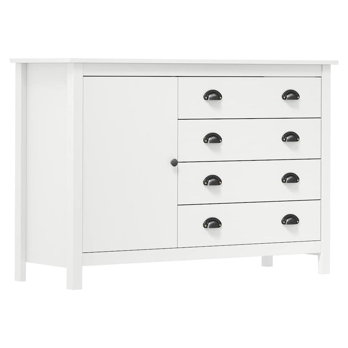 Dulap Hill, alb, 120x40x80 cm, lemn masiv de pin WALTI