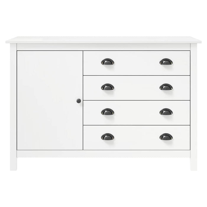 Dulap Hill, alb, 120x40x80 cm, lemn masiv de pin WALTI