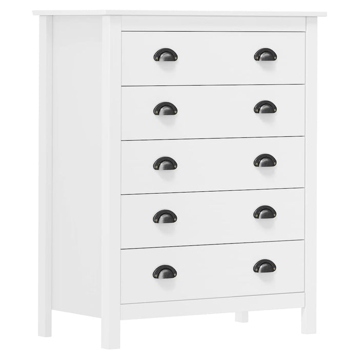 Dulap Hill, 5 sertare, 79x40x96,5 cm, lemn masiv de pin WALTI