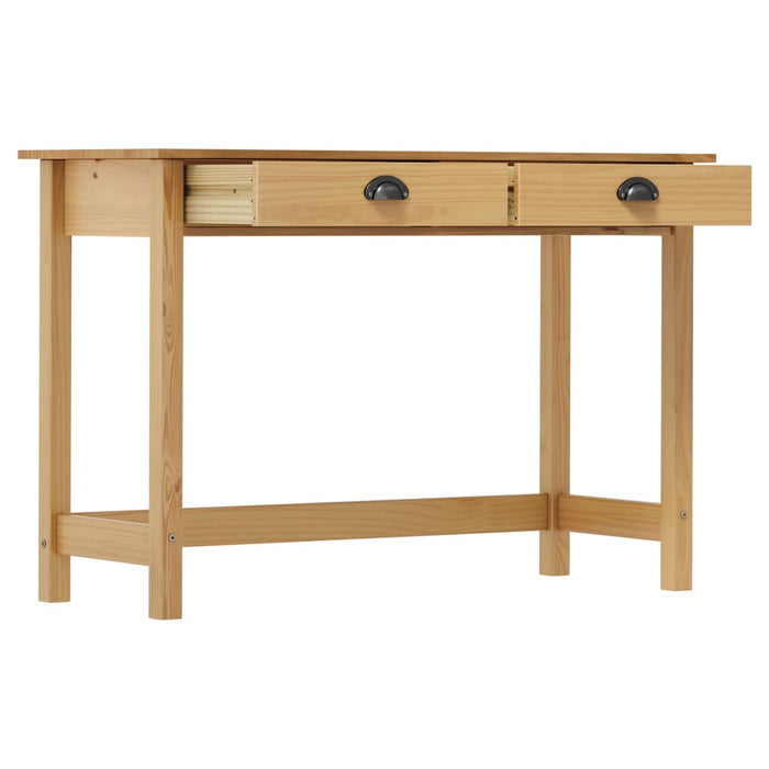 Masă consolă Hill cu 2 sertare, 110x45x74 cm, lemn masiv pin - WALTI WALTI