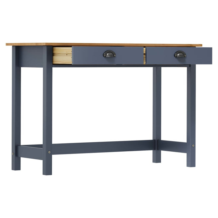 Masă consolă Hill cu 2 sertare, gri, 110x45x74 cm, lemn pin - WALTI WALTI