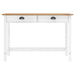 Masă consolă Hill cu 2 sertare, 110x45x74 cm, lemn masiv pin - WALTI WALTI